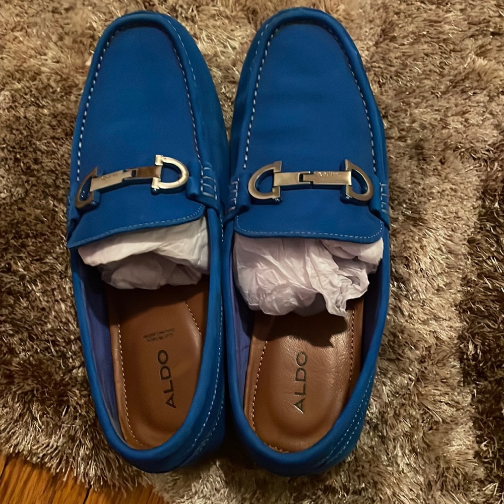 Aldo Blue Suede Shoes